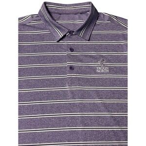 Cutter and Buck Troon North Golf Club Mens L Purple Polo Shirt Short Sleeve